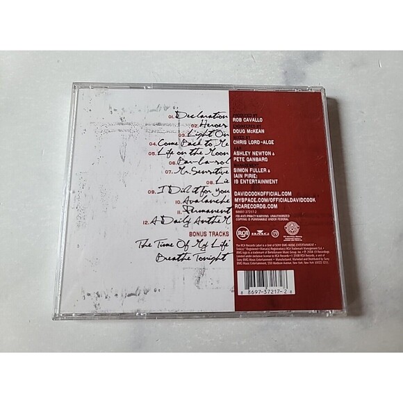 David Cook [Bonus Track] by David Cook (American Idol) (CD, Dec-2008, 19... - Picture 9 of 10